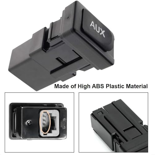 PANNUOSCS Aux Port Replacement - Compatible with 2005-2012 Toyota Prius Yaris FJ Cruiser Lexus ES350 LS460 - Replaces 86190-06010 86190-53010 - Auxiliary Input Adapter Aux Jack AuxInput Car Stereo Jack - Image 2