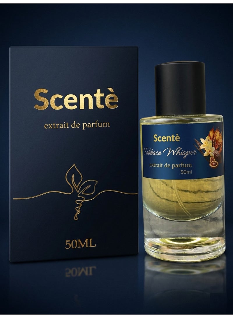 SCENTE Scentè Tobacco Whisper 50ml – Warm Spicy Vanilla Perfume for Men – Long Lasting, Sweet & Sophisticated Scent - Image 2