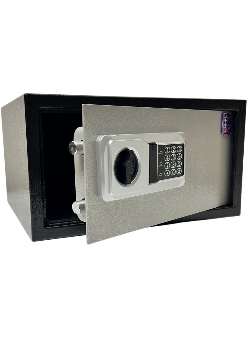 LOTFY GROUP LG Safebox Code- 23NEK- 23*42*37CM- Gray Colour- Home Office Safe Box- Electronic Lock- Key Lock - Image 2