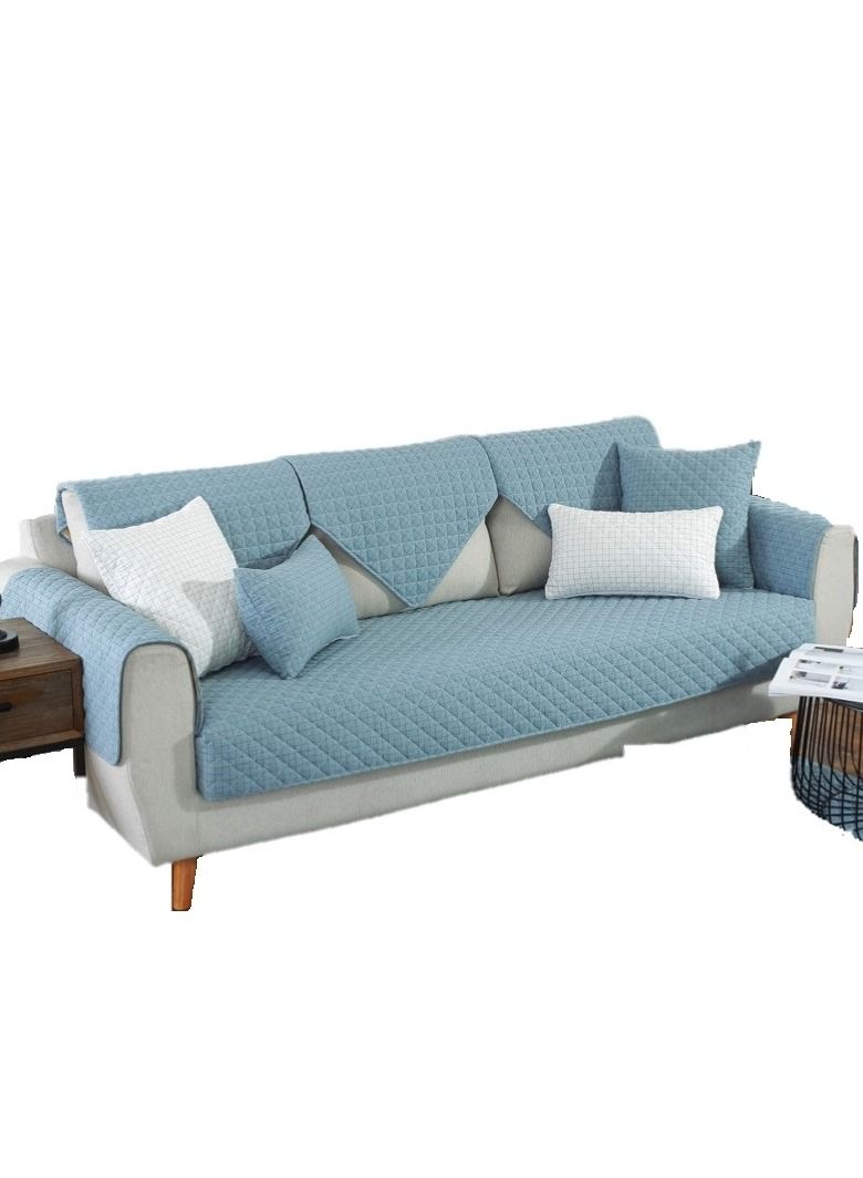 Y&D 6-Piece Two Seater Anti-Slip Cozy Sofa Slipcover 