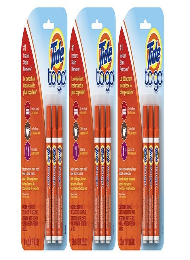 Tide to Go Instant Stain Remover Liquid Pen,Pack of 9 - Image 1