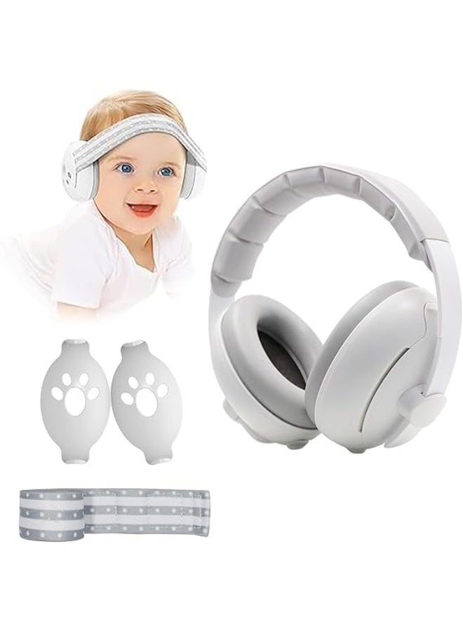 NANAO tech Baby Ear Protection 2-in-1 Head-Mounted Headphones, Noise Reduction Earmuffs, Hearing Protection & Improves Sleep, Soundproof for Infant Toddlers Up to 36 Months - Image 1