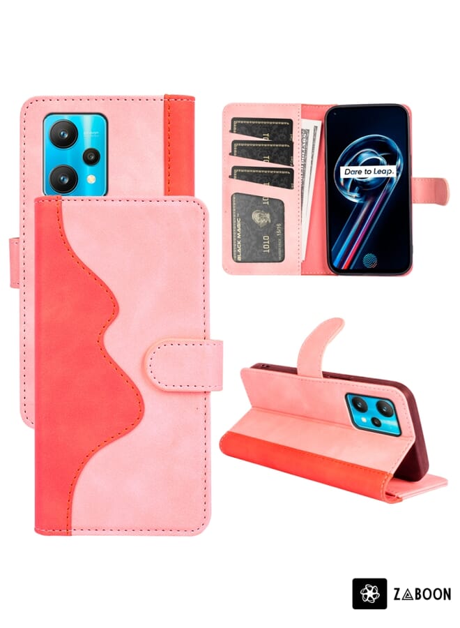 Zaboon Protective Case For OPPO Realme 9 Pro+ Stitching Horizontal Flip Leather - Image 1