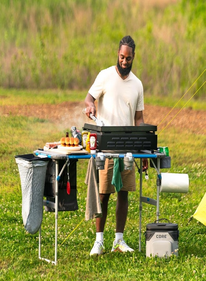 CORE Hanging Organizer | Fits The 4 Foot Outdoor FlexRail Camp & Cook Table | Portable for Beach, Picnic, Backyards, BBQ, Tailgate, Patio, and Party - Image 5