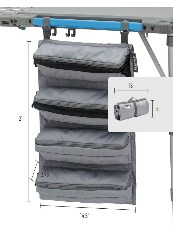 CORE Hanging Organizer | Fits The 4 Foot Outdoor FlexRail Camp & Cook Table | Portable for Beach, Picnic, Backyards, BBQ, Tailgate, Patio, and Party - Image 3