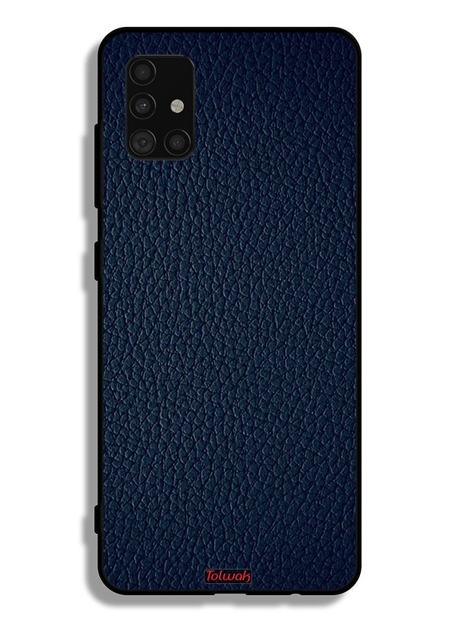 Tolwak Samsung Galaxy A51 4G Protective Case Cover Leather Pattern - Image 1