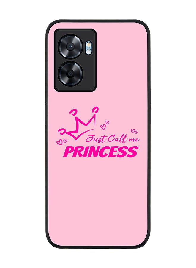 Stylizedd Rugged Black edge case for Oppo A57 Slim fit Soft Case Flexible Rubber Edges Anti Drop TPU Gel Thin Cover - Just call me princess - Image 1