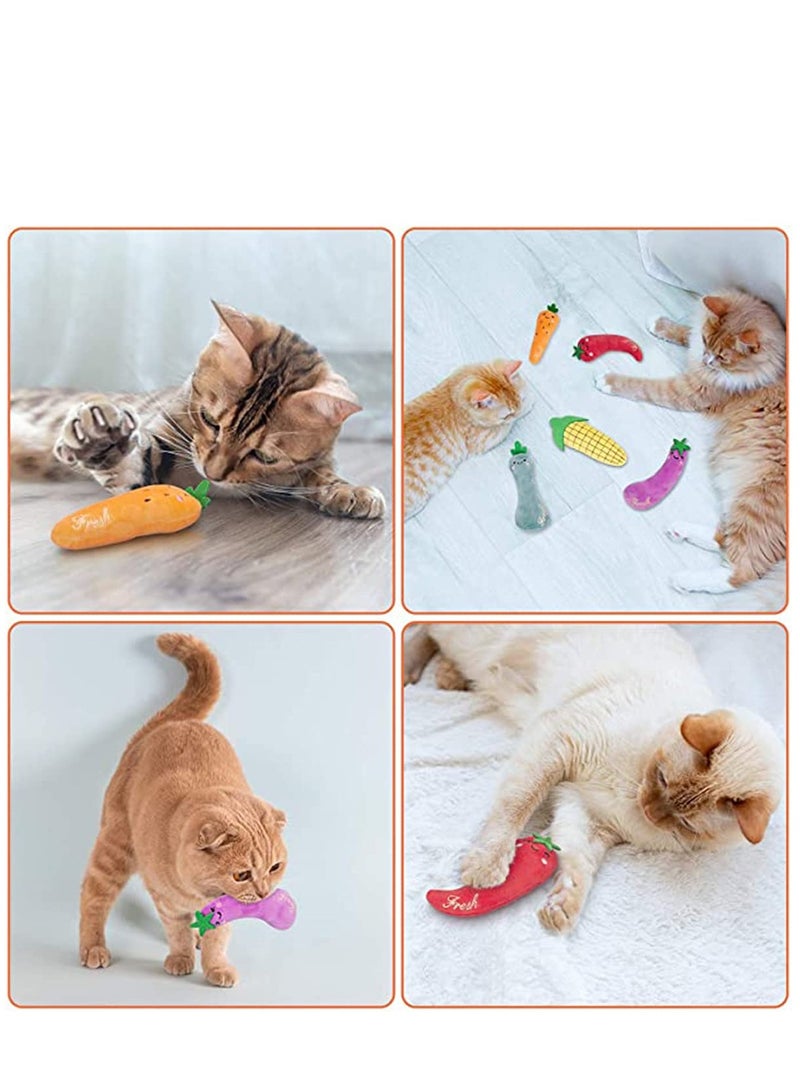 SYOSI Cat Toys, Cat Chew Catnip Interactive Toy for Cat Lover Indoor Gift Cat Kitty Bite Toys Supplies Plush Gifts Fun Playing Toy - Image 4