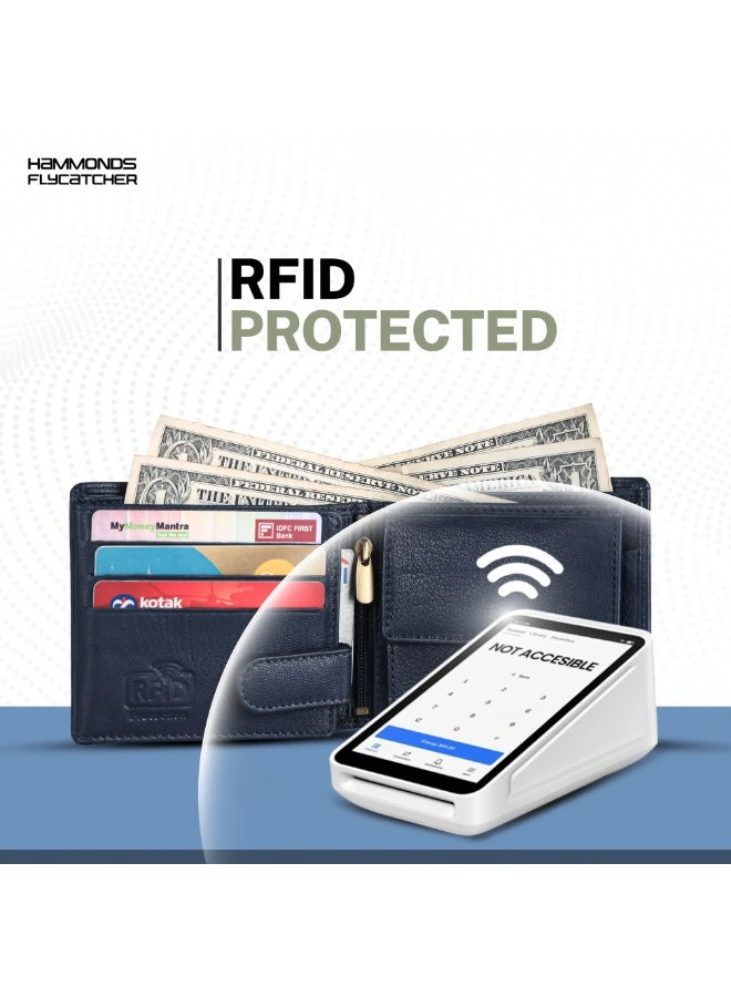 HAMMONDS FLYCATCHER Wallet for Men Leather Original, Mens Wallet, Leather Wallets for Men Stylish, Bi-Fold Wallets for Man, 5 Card Slots, Easy Access Card Slots, Coin Pocket, Gift for Mens - Image 4