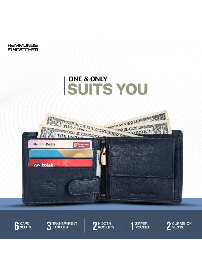 HAMMONDS FLYCATCHER Wallet for Men Leather Original, Mens Wallet, Leather Wallets for Men Stylish, Bi-Fold Wallets for Man, 5 Card Slots, Easy Access Card Slots, Coin Pocket, Gift for Mens - Image 5