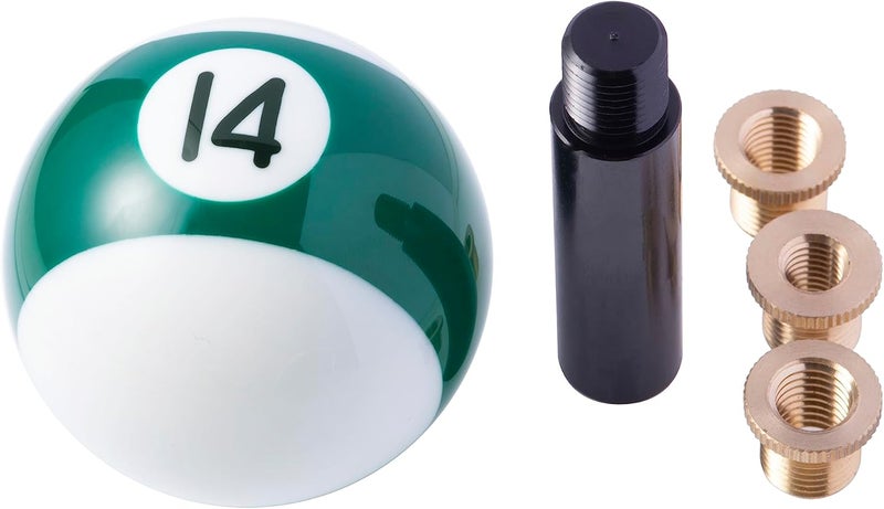 Mavota Pool Ball Billiard Stick Shift Knob Universal Gear Shifter Knobs for Car SUV Bus Truck (Green 14X) - Image 4