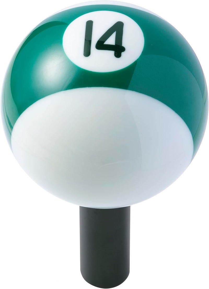 Mavota Pool Ball Billiard Stick Shift Knob Universal Gear Shifter Knobs for Car SUV Bus Truck (Green 14X) - Image 1