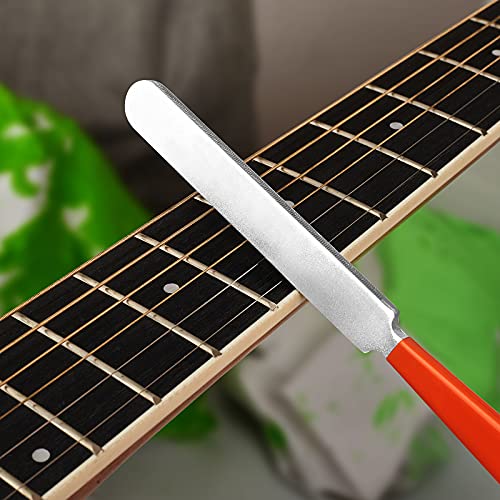 Meideal Guitar Luthier Tool Kit Including Fret Crowning File, Fret Leveler Sanding Beam, Fret Rocker, String Spreaders, Fingerboard Guards, and Replacement Sanding Papers for Guitar Bass Fret Leveling Kit - Image 3
