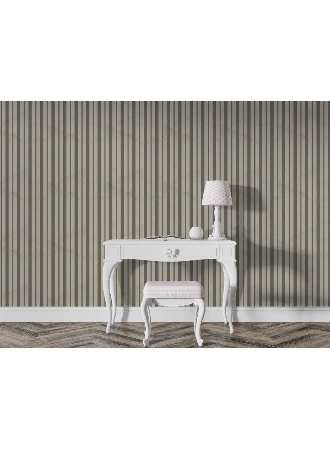 Home Gallery Vertical Lines Stripe Background Fabric Wallpaper Covers An Area ​​Up To 4.2Mx3M With Adhesive  And Smoothing Tool - Image 5