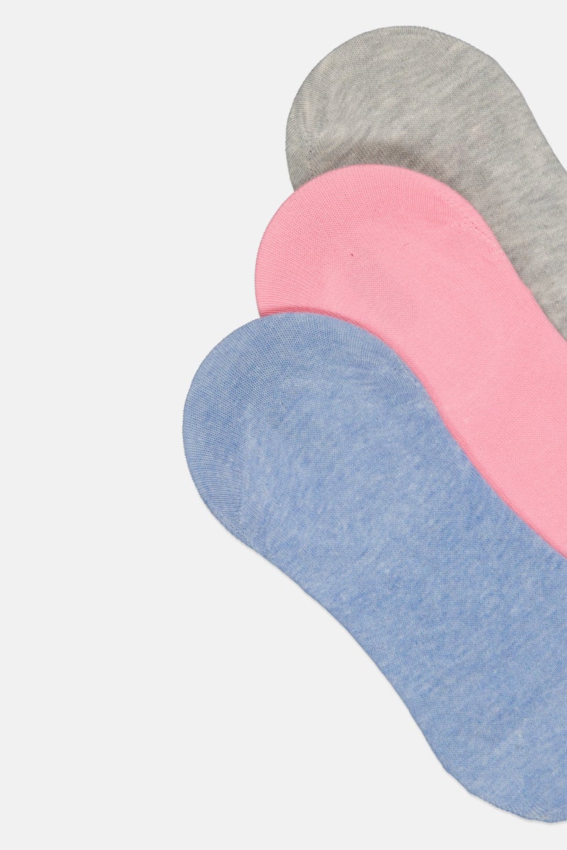 RBX جوارب تيري للنساء 3 أزواج بشعار العلامة التجارية، متعددة الألوان - Image 4