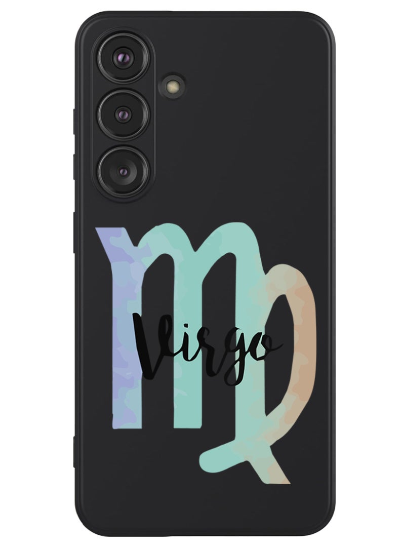 Theodor Protective Slim Fit Case Liquid Silicone Cover with Full Body Protection Anti-Scratch Shockproof Case For Samsung Galaxy S24 Plus (Black) - Virgo-01 - Image 1