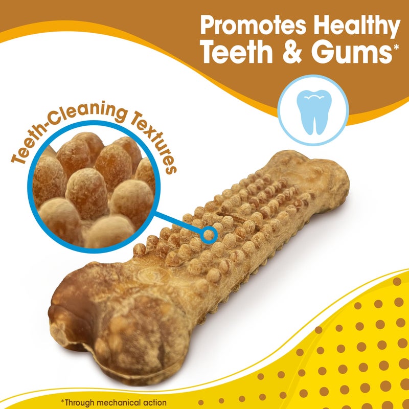 Nylabone Nubz Natural Dog Chews, Peanut Butter Flavor Treats for Large Dogs, Long Lasting Dog Chew Bones Made in the USA, Rawhide Free, for Dogs Over 30 lbs. (18 Count) - Image 4