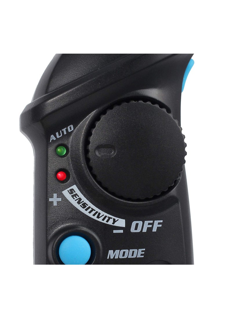 AVD06 Non-Contact Voltage Tester Pen for AC Power Outlets, 12-1000V, with Auto/Manual Modes, Adjustable Sensitivity, NCV Live Wire Detection, Color LED Indicator, and Flashlight.