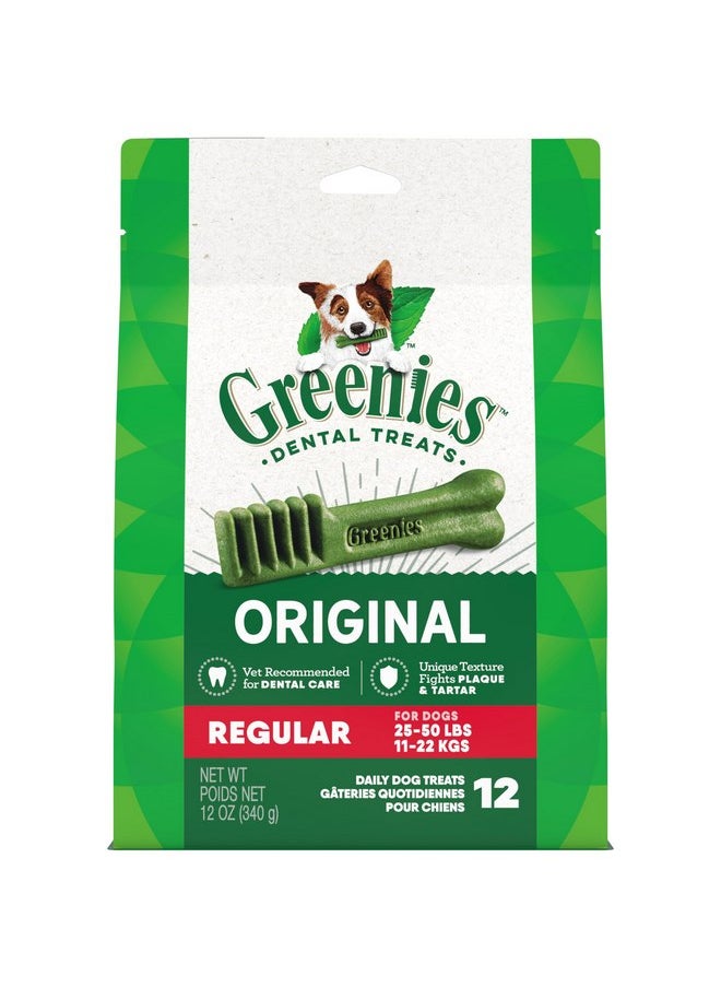 Greenies Greenies Original Regular Natural Dental Care Dog Treats, 12 oz. Pack (12 Treats)  - Image 1