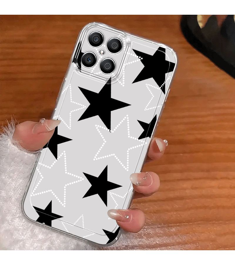 Army Green Mixed Color 1 Transparent TPU Anti Drop Full Cover Phone Case For Honor X5B X6 X6B X7 X7A X7B X7C X8 X8A X8B X8C X9 X9A X9B X9C - Image 1