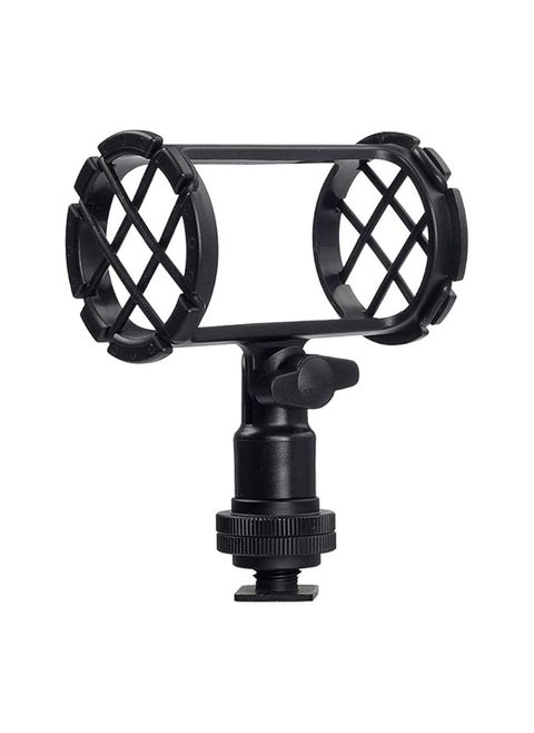 BOYA BY-C04 Camera Microphone Shock Mount with Camera Cold Shoe Compatible with AKG D230 Senheisser ME66 Rode NTG-2 NTG-1 Audio-Technica AT-875R  Microphone
