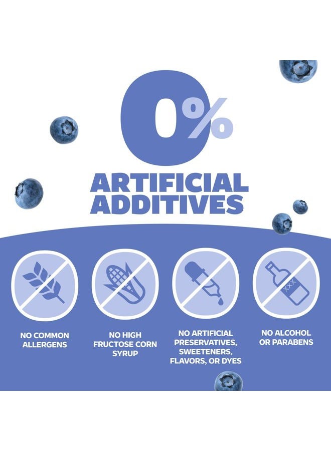 Genexa Children's Clean Acetaminophen | Pediatrician Preferred Ingredients | Pain & Fever Reducer for Kids | Dye Free, 0% Artificial Additives | Ages 2-11, Delicious Organic Blueberry Liquid, 4 fl oz - Image 5