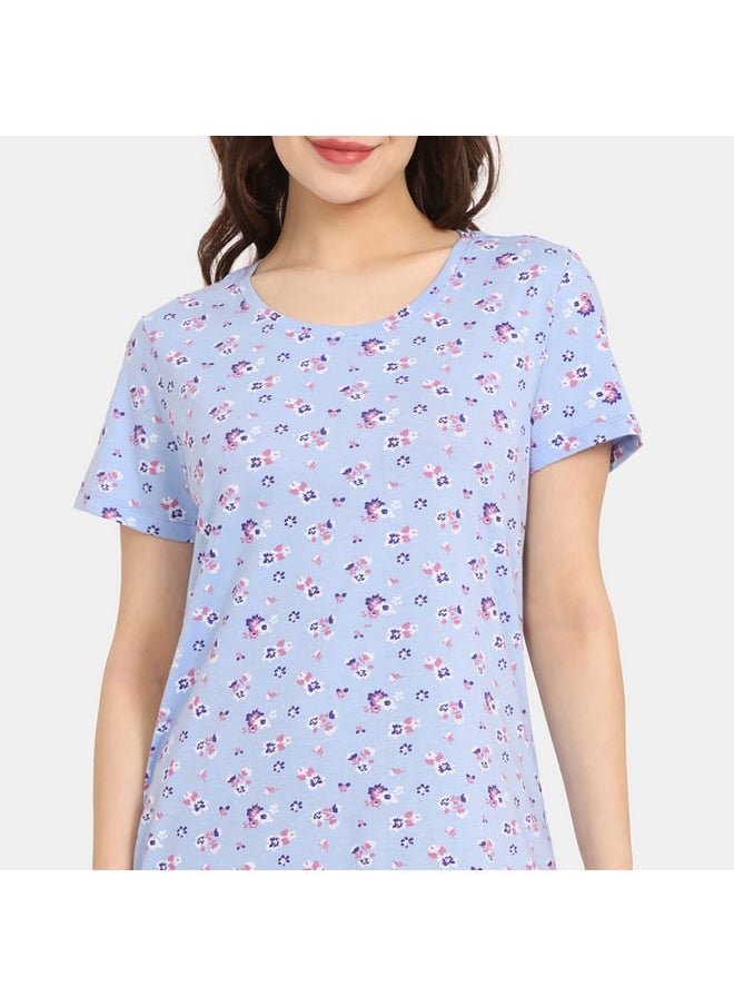 zivame Set of 2 - Zivame Printed T-shirt with Short Sleeves  - Image 3