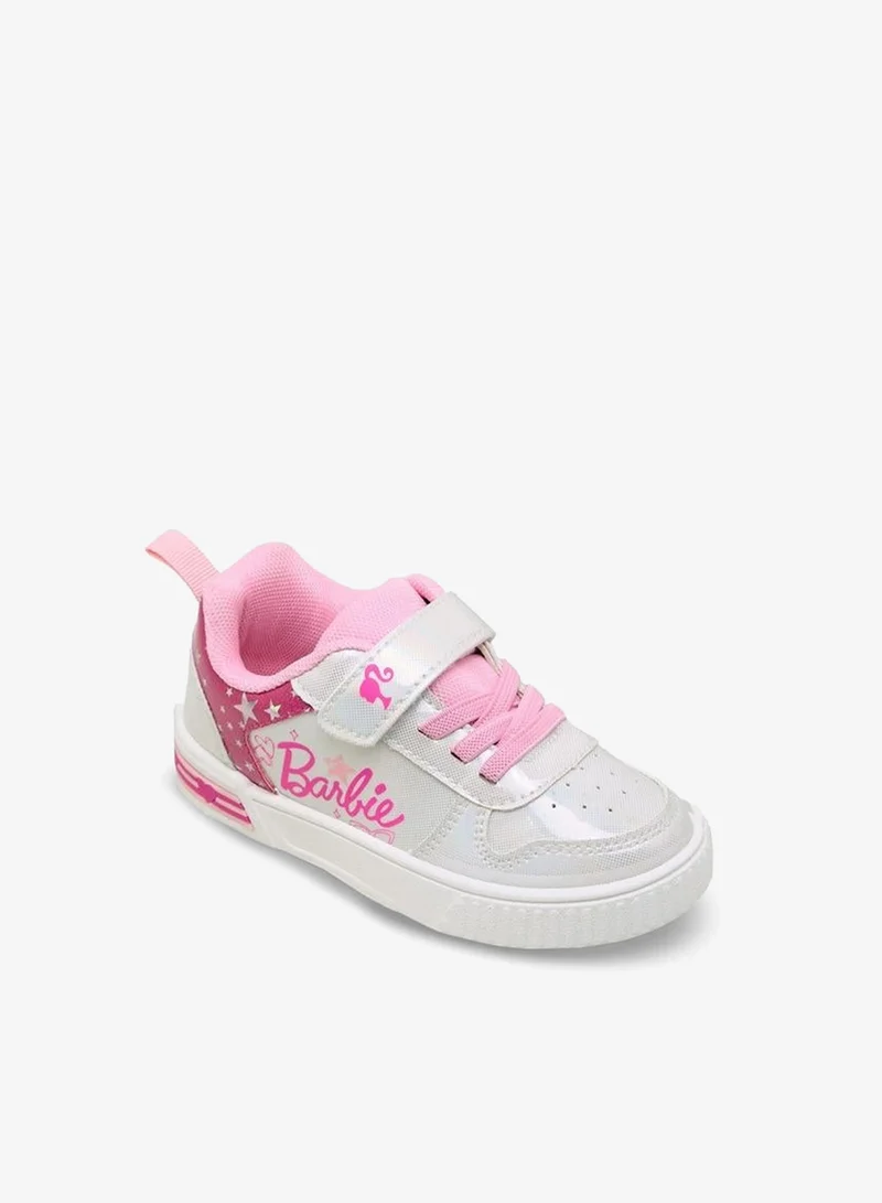 باربي Girls Hook & Loop Sneakers