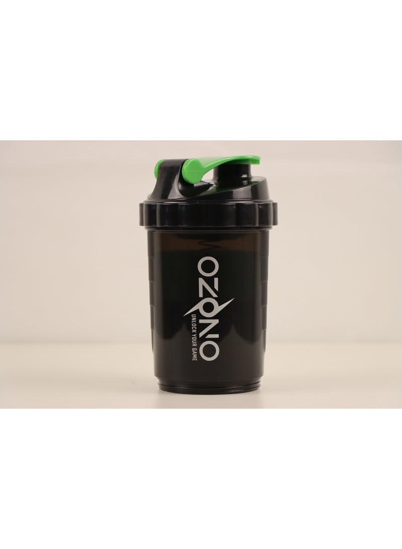 Ozono 3-layer, Protein shaker bottle, 500ML, Black and Green - Image 4