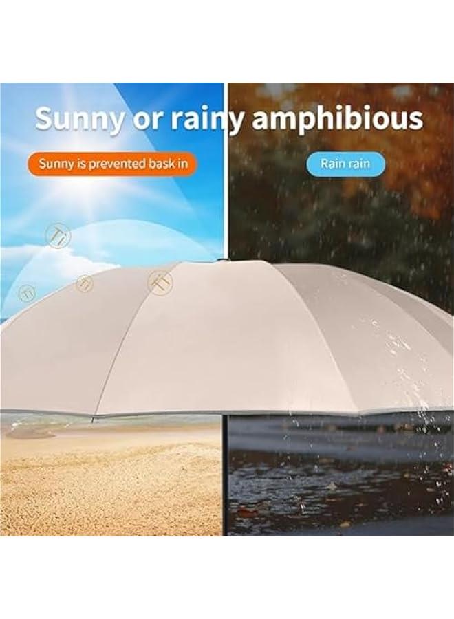HOOKOR Sun Protection Umbrella,UPF 50+,Travel Umbrella UV Protection Sun 99%,Sunscreen Sun Umbrella Women's Sun and Rain Dual-Use Folding Umbrella - Image 4