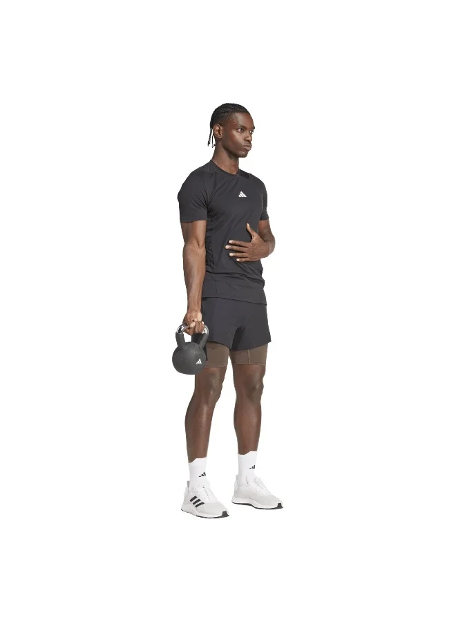 adidas شورت تدريب رجالي Power 2In1 أسود XS7