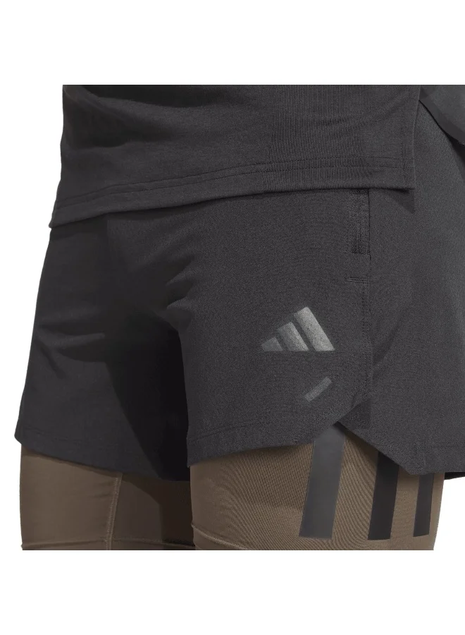adidas شورت تدريب رجالي Power 2In1 أسود XS7