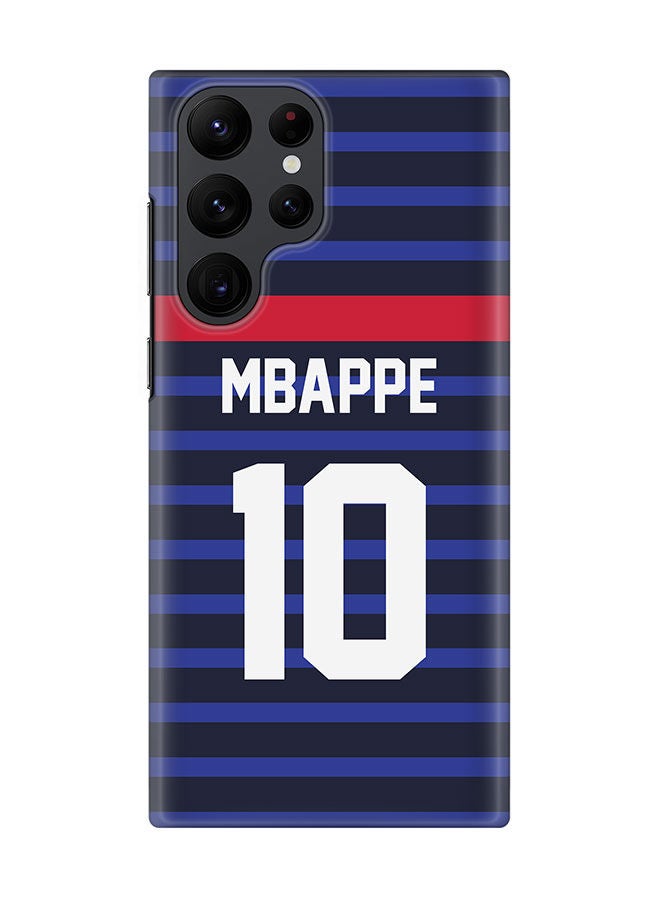 Stylizedd Slim Cover for Samsung Galaxy S22 Ultra 5G Case Snap Classic Series Mobile Cover Hard PC Shield Matte Finish Print -France-Player-Mbappe - Image 1