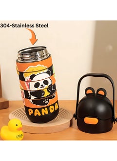 Twisoo Stainless Steel Kids Puzzle Swirl Water Bottle with Straw & Strap Double Wall Vacuum Insulated Educational, Fun and Learning Water Bottle for Kids, Girls and Boys Leak Proof 430ml (Black) - pzsku/Z86CB2161982CBFFACFE7Z/45/_/1738248815/a86f0a73-3b8e-4cc5-bfc6-8e9935990950