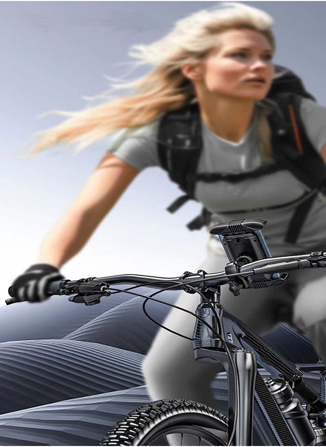 GUDOO - Bike Phone Holder, Motorcycle Phone Mount - Motorcycle Handlebar Cell Phone Clamp, Scooter Phone Clip for iPhone 15 Pro Max Plus, 14 Pro Max, S23 S24 Ultra, 4.7-6.8" Smartphone - Image 1