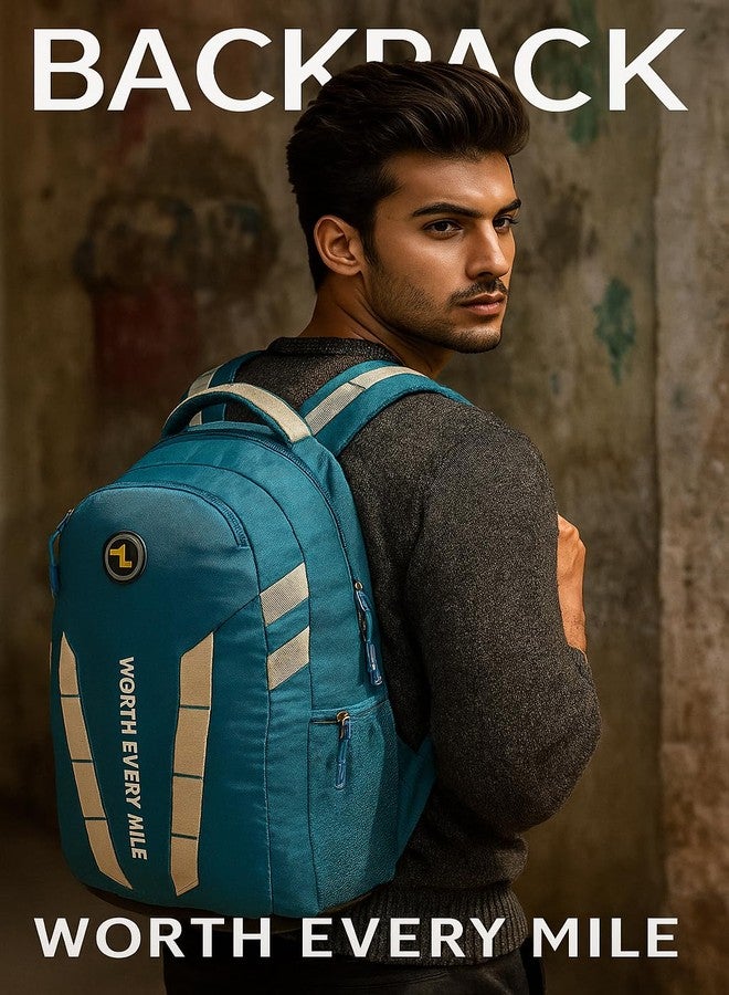 Ligo Armor Lite 16 Inch Laptop Bag | Motorcycle Backpack Bag for Men | Riding Backpack for Men and Women (Sea Green) - Image 2