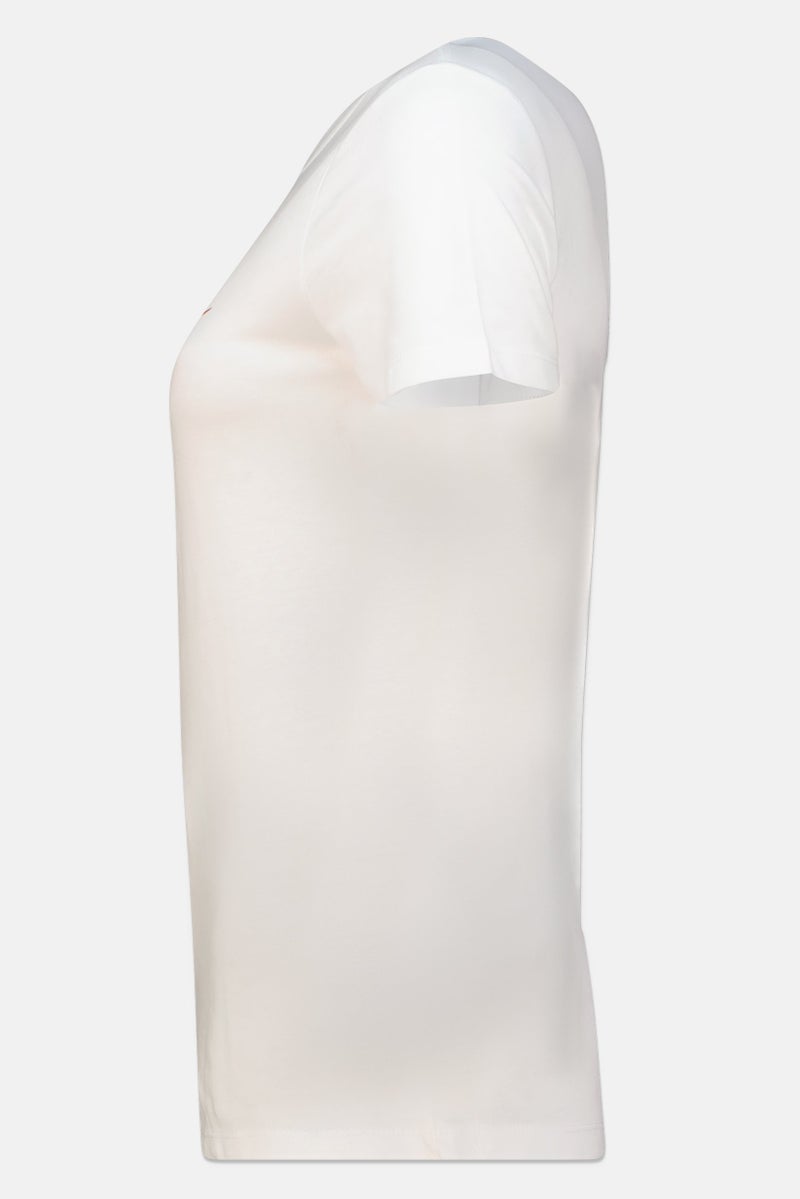 Nike تي شيرت رياضي نسائي قصير الأكمام في الهواء الطلق، أبيض - Image 3