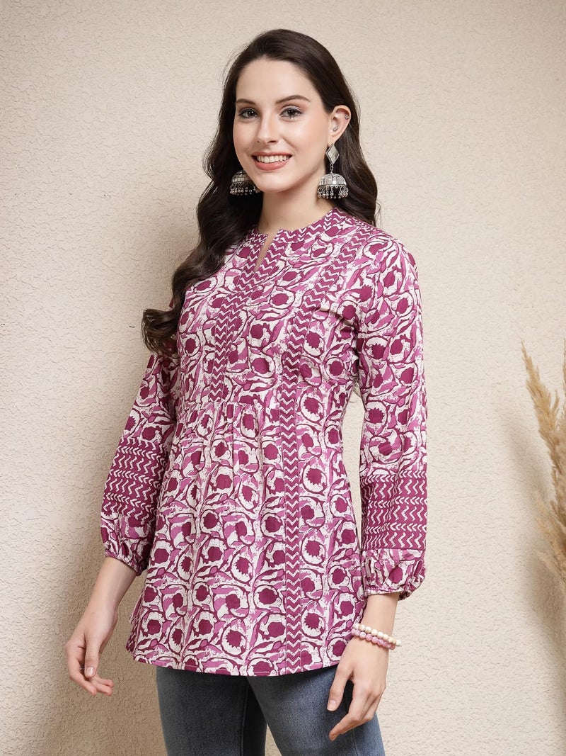 Stylum Women's Floral Printed Cotton Top - Image 3