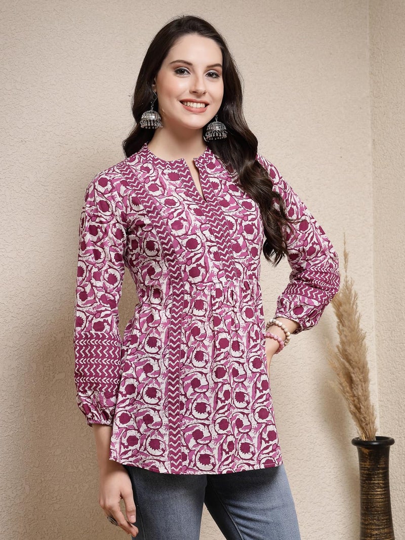 Stylum Women's Floral Printed Cotton Top - Image 4