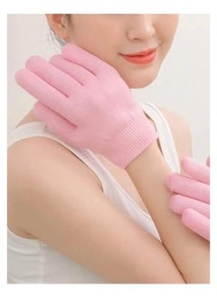 Generic 1 Pair Moisturizing Gloves Finger Moisture Gloves Soft Moisturizing Gloves for Dry Rough and Cracked Hands Silicone gloves Reusable SPA Gel Gloves Moisturizing Whitening .(multicolor)  - Image 2