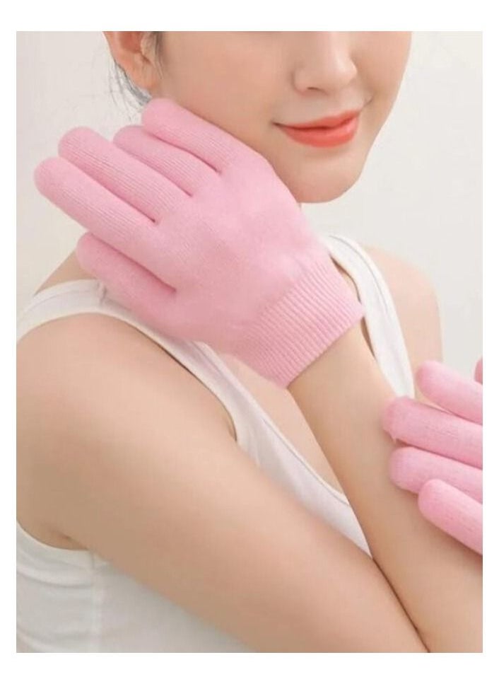 Generic 1 Pair Moisturizing Gloves Finger Moisture Gloves Soft Moisturizing Gloves for Dry Rough and Cracked Hands Silicone gloves Reusable SPA Gel Gloves Moisturizing Whitening .(multicolor)  - Image 2