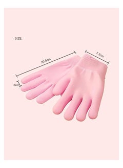 Generic 1 Pair Moisturizing Gloves Finger Moisture Gloves Soft Moisturizing Gloves for Dry Rough and Cracked Hands Silicone gloves Reusable SPA Gel Gloves Moisturizing Whitening .(multicolor)  - Image 4