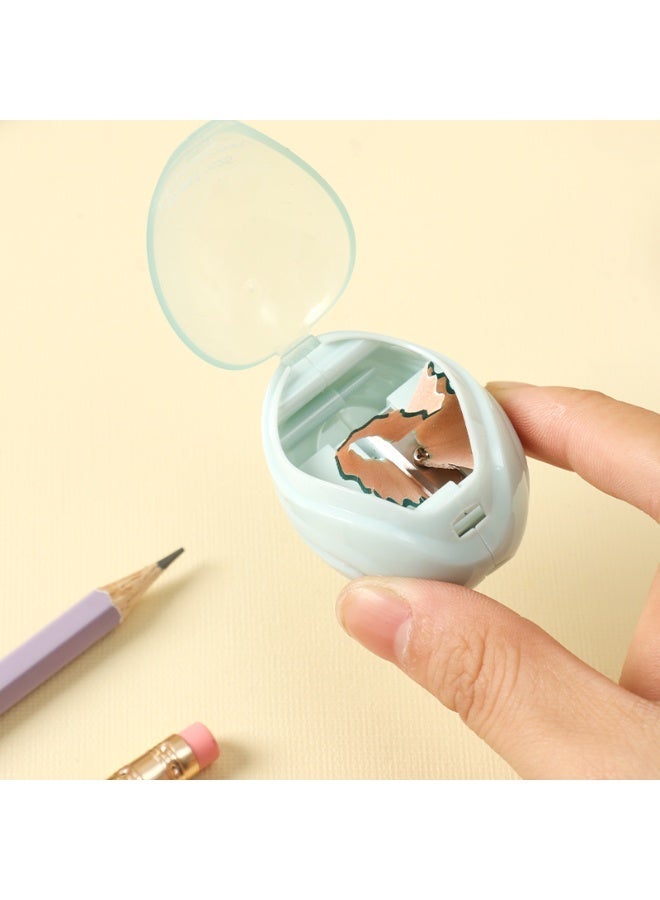 Deli E0525 1-Hole Pencil Sharpener with Canister, 1 Piece, Random Color, Ergonomic Grip, Durable Steel Edge - Image 5