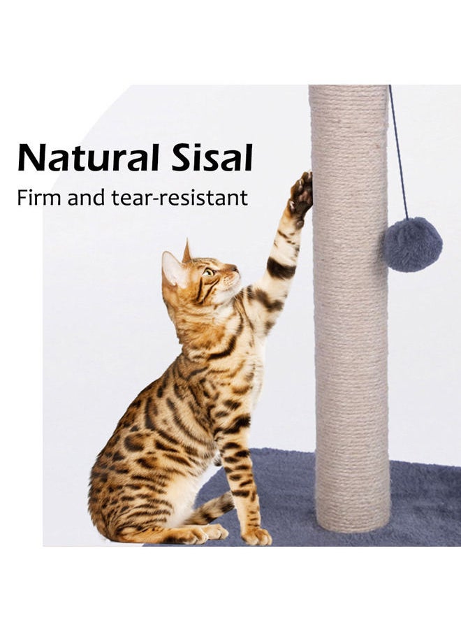 Neostyle Cat Scratching Post For Kittens,Indoor Cat Scratching Post with Natural Sisal Cat Scratching Board and Magic Ball,Indoor Cat Tower Cat House Cat Tree(Magic ball scratching post)  - Image 3