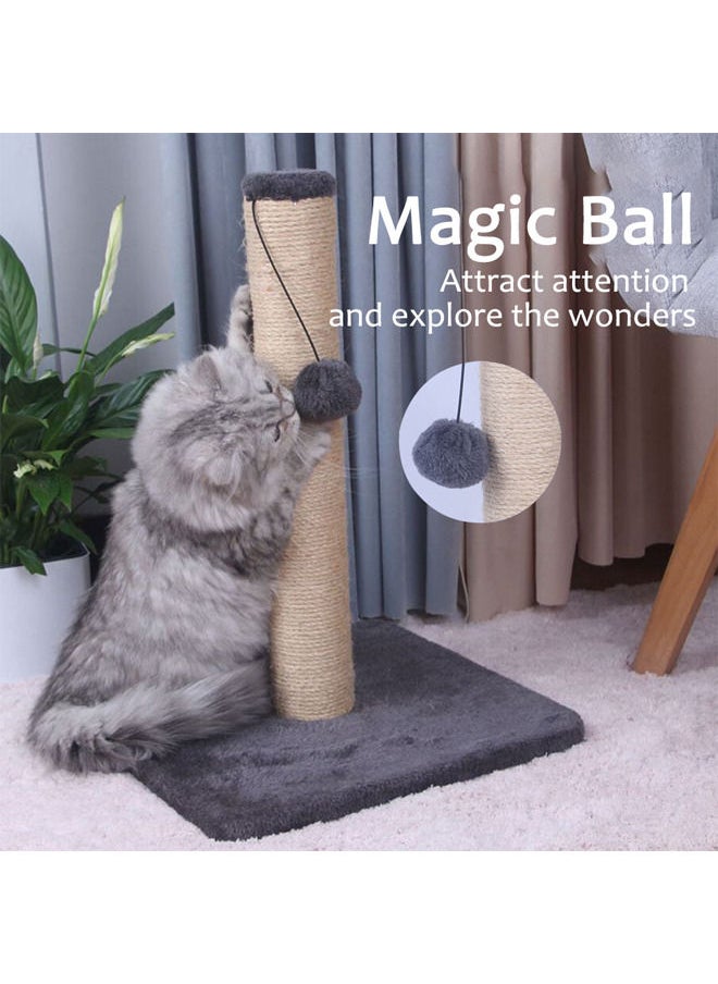 Neostyle Cat Scratching Post For Kittens,Indoor Cat Scratching Post with Natural Sisal Cat Scratching Board and Magic Ball,Indoor Cat Tower Cat House Cat Tree(Magic ball scratching post)  - Image 2