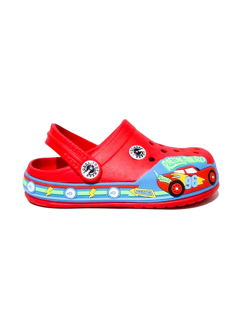 Cobra Racing Hero Kids Breathable Slip-On Crocs – Waterproof, Non-Slip, and Versatile for Indoor & Outdoor Use" - Image 2