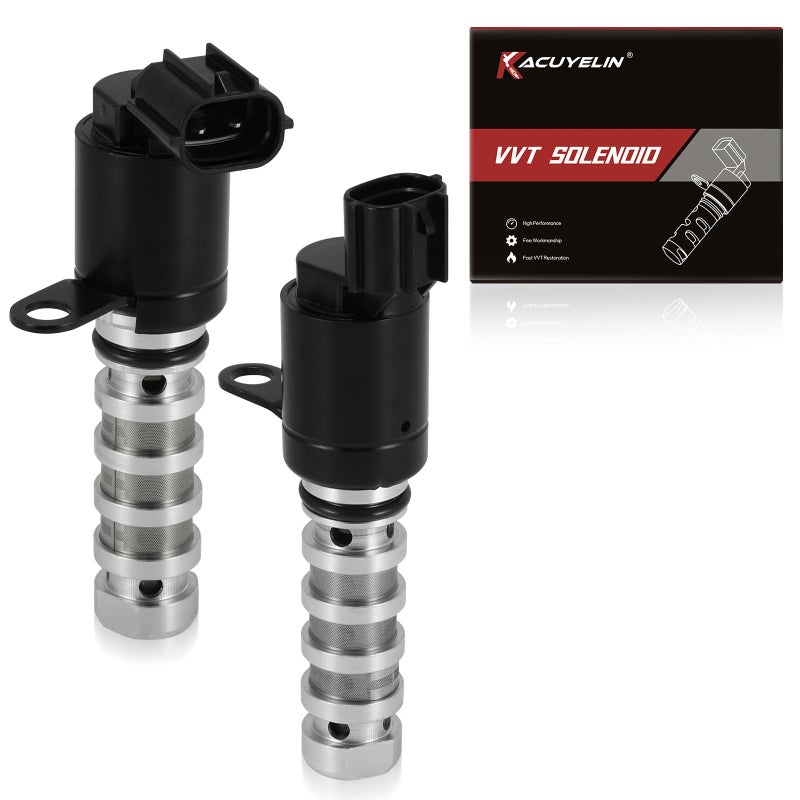 KacuYelin 918025 918036 Engine Variable Valve Timing VVT Solenoid Intake and Exhaust Oil Control Valve Solenoid Compatible with Hyundai Sonata Tucson Santa Fe Kia Forte Optima Sorento Sportage 2PCS - Image 2
