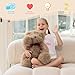 MorisMos Valentines Teddy Bear Stuffed Animal for Girlfriend Wife HerHim 165in Stuffed Bear Plush Toy for Kid Girl Boy Birthday Gift Baby Shower Cuddly Long Hair Plush Toy with 180Joints - Image 4