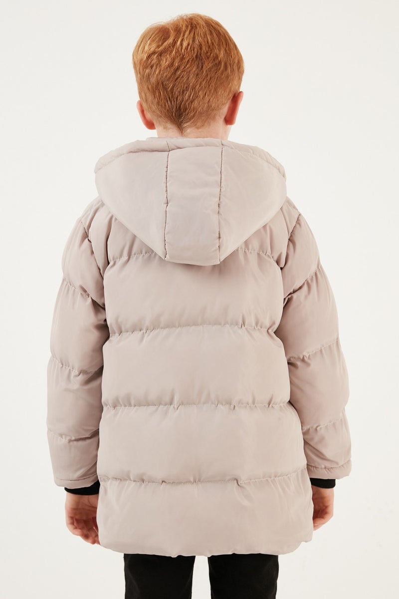 Lela Plush Lined Removable Hooded Puffer Coat Boy's COAT 5763038  - Image 5