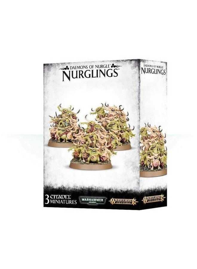GAMES WORKSHOP 99129915037 Daemons of Nurgle Nurglings Plastic Kit, Black, 5.33 x 22.6 x 15.5 cm - Image 1